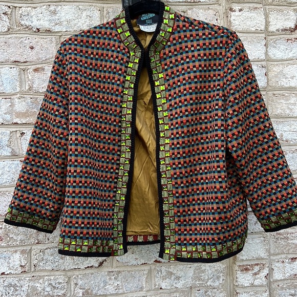 Vintage Jean Paul Gaultier Mulitcolor Wool Beaded Jacket - Picture 15 of 15